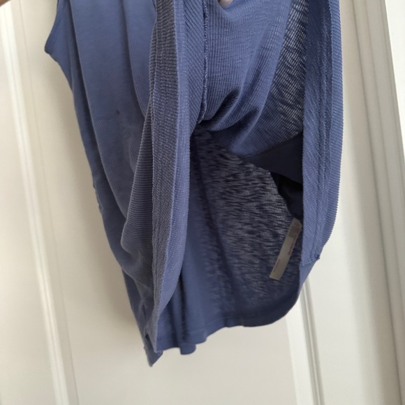 FP Beach Ribbed Mini Dress with Pockets | Size XS | Dusty Blue - Picture 3 of 8